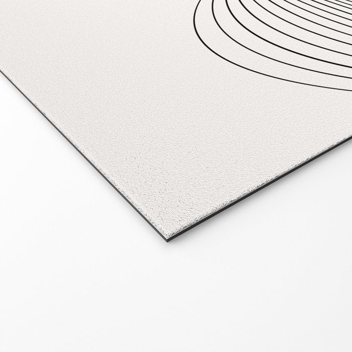 Geometric Orb Shapes - Black and White Welcome Mat Gallery Image 2