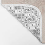 calming essentials Curved Lines chalky peach Bath Mat Gallery Image 2