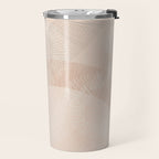 calming essentials Curved Lines chalky peach Travel Mug Gallery Image 2