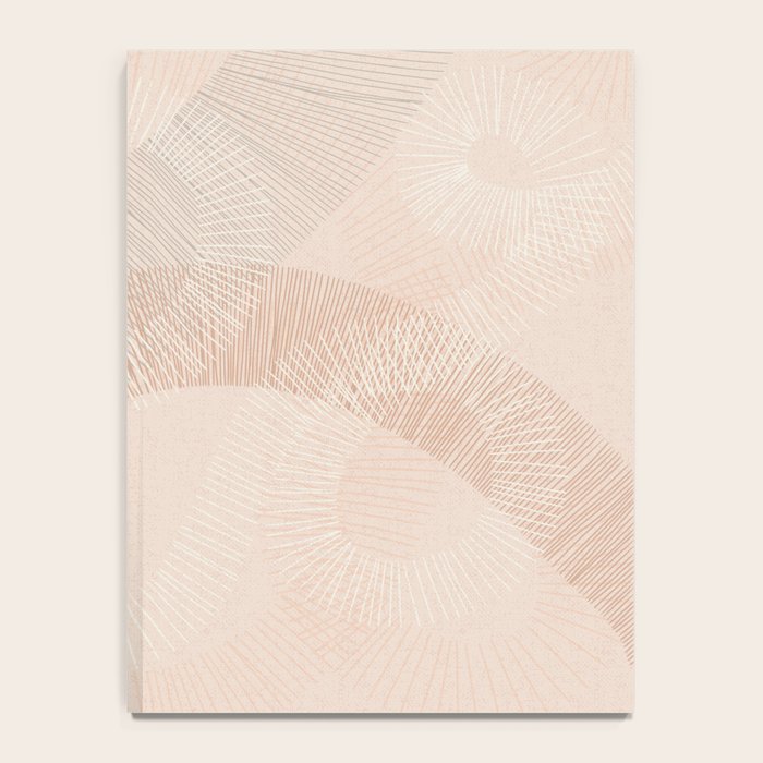 calming essentials Curved Lines chalky peach Notebook Gallery Image 4