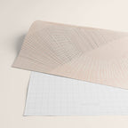 calming essentials Curved Lines chalky peach Wrapping Paper Gallery Image 2