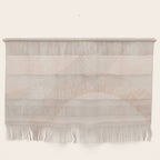 calming essentials Curved Lines chalky peach Wall Hanging Gallery Image 1