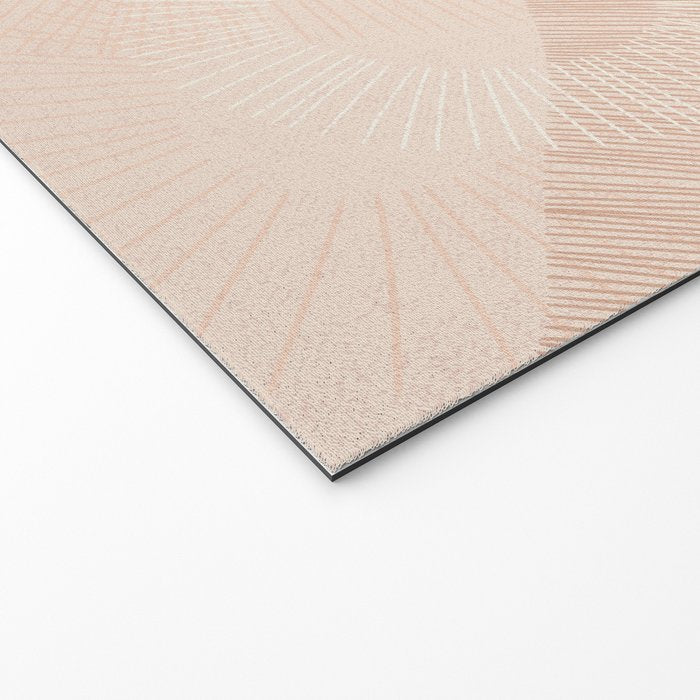 calming essentials Curved Lines chalky peach Welcome Mat Gallery Image 2