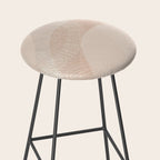 calming essentials Curved Lines chalky peach Stool Gallery Image 2