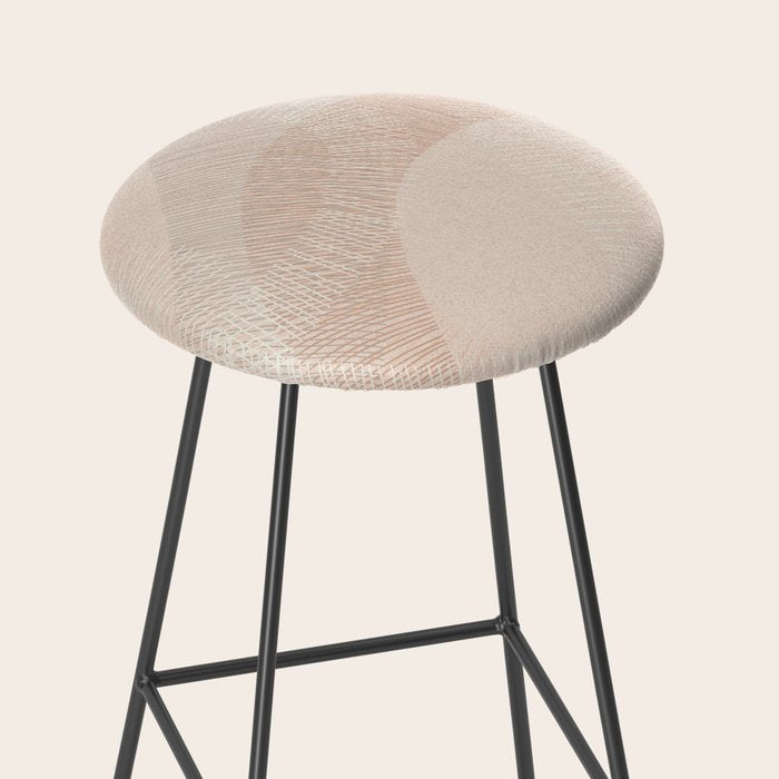 calming essentials Curved Lines chalky peach Stool Gallery Image 2