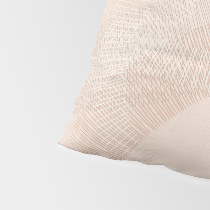 calming essentials Curved Lines chalky peach Pillow Sham Gallery Image 4