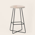 calming essentials Curved Lines chalky peach Stool Gallery Image 1