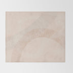 calming essentials Curved Lines chalky peach Throw Blanket Gallery Image 2