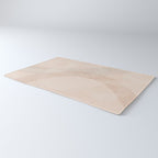 calming essentials Curved Lines chalky peach Rug Gallery Image 3