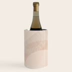 calming essentials Curved Lines chalky peach Wine Chiller Gallery Image 1