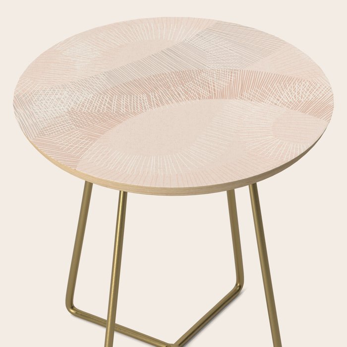 calming essentials Curved Lines chalky peach Side Table Gallery Image 2