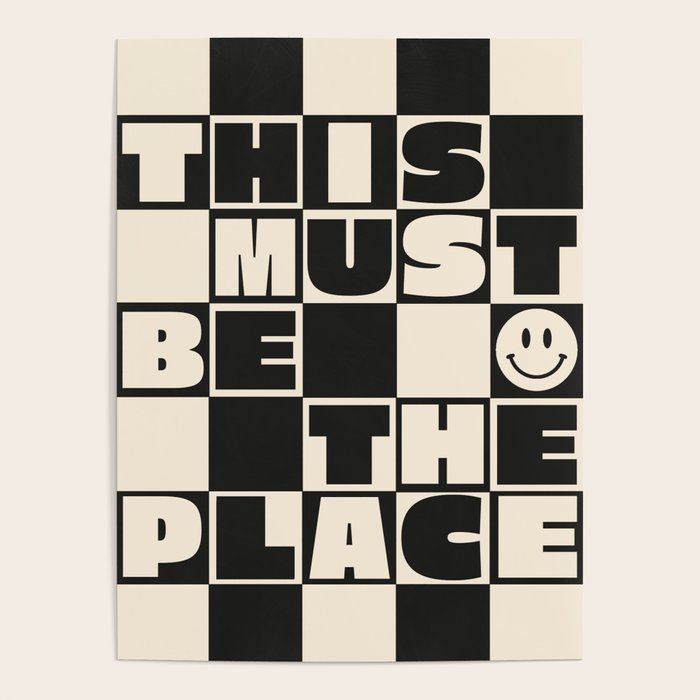 This Must Be The Place (Black) Poster Gallery Image 1