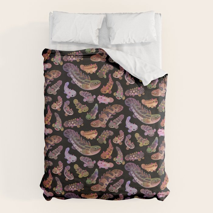 Baby polypterus - dark Duvet Cover Gallery Image 6