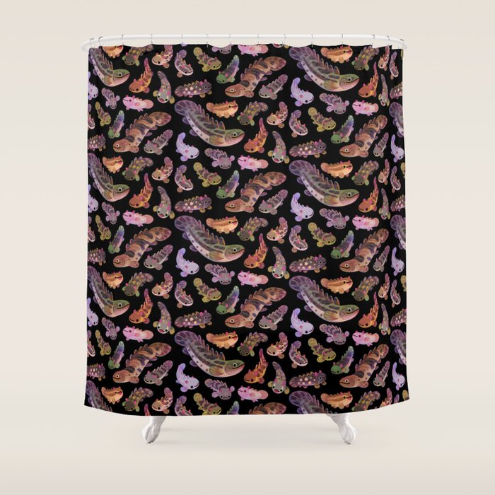 Baby polypterus - dark Shower Curtain Gallery Image 1
