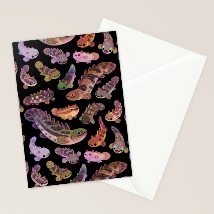Baby polypterus - dark Stationery Card Gallery Image 2
