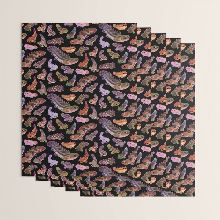 Baby polypterus - dark Wrapping Paper Gallery Image 3