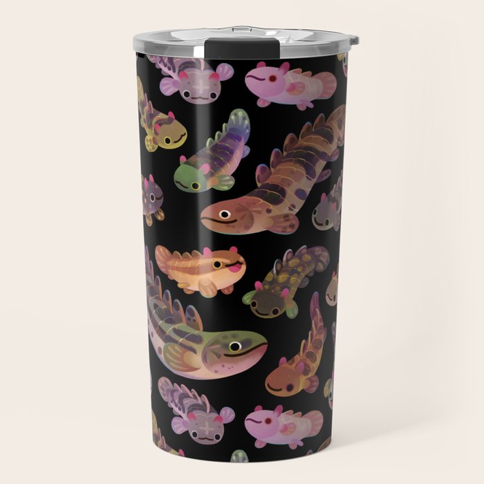 Baby polypterus - dark Travel Mug Gallery Image 1