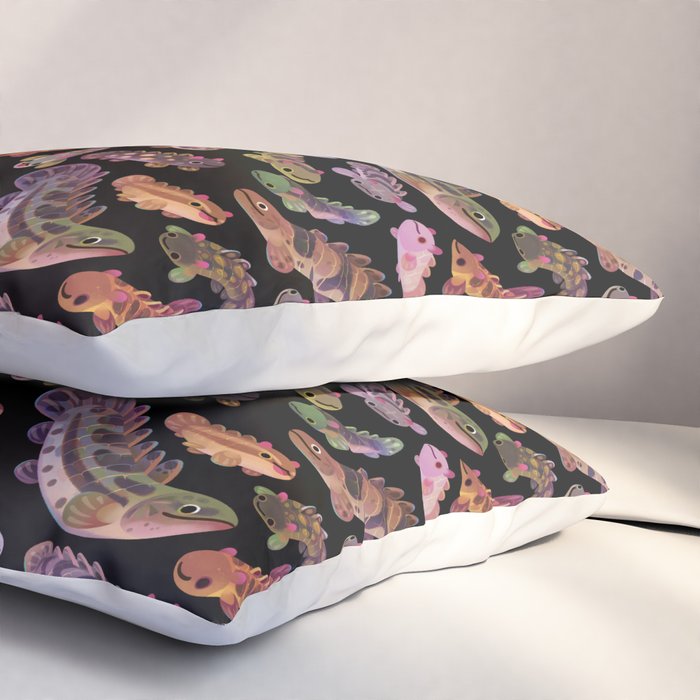 Baby polypterus - dark Pillow Sham Gallery Image 3