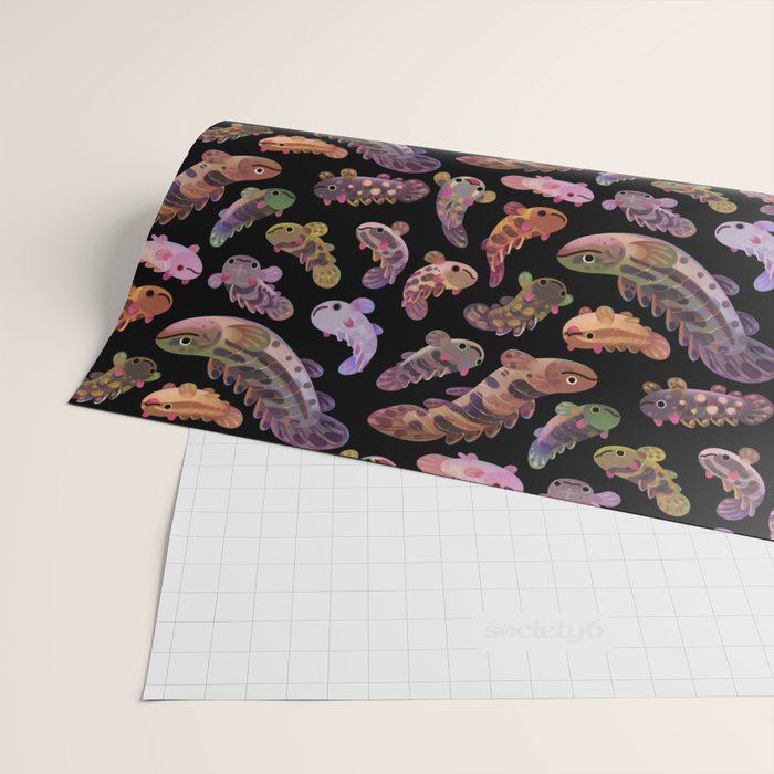 Baby polypterus - dark Wrapping Paper Gallery Image 2