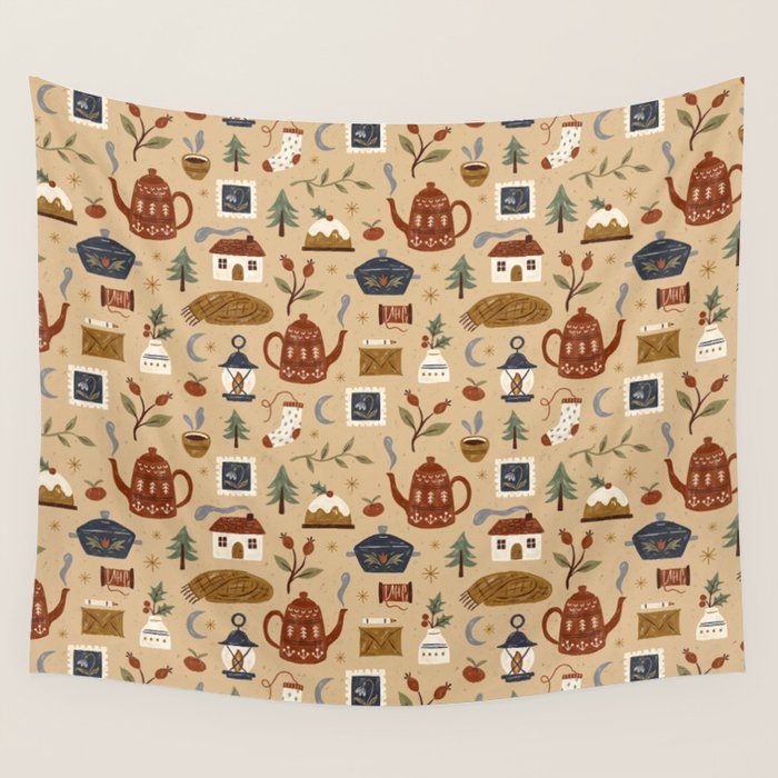Winter Wishes Wall Tapestry Gallery Image 1