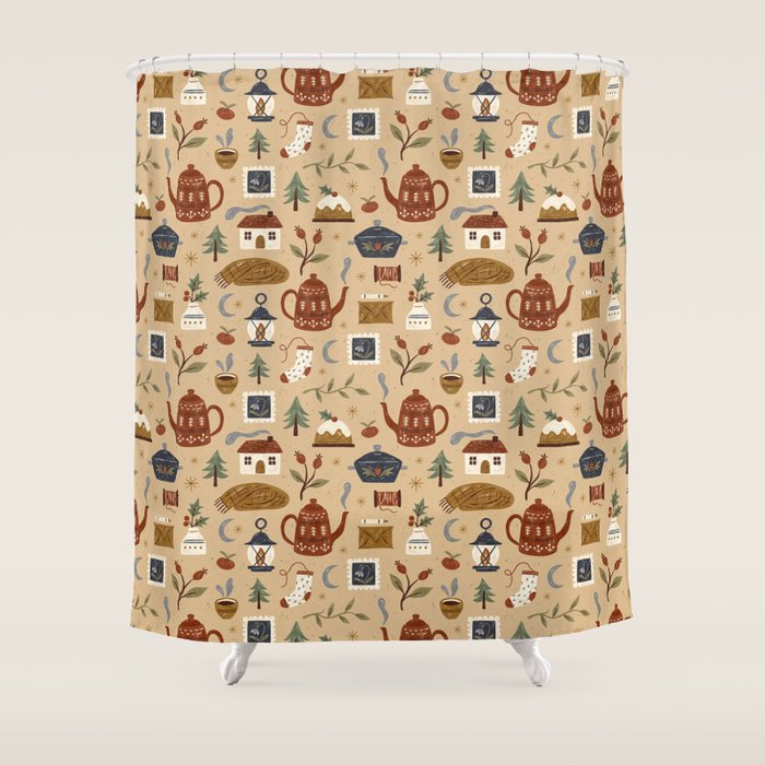 Winter Wishes Shower Curtain Gallery Image 1