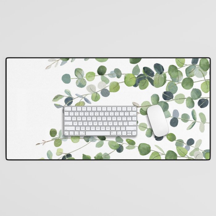 Eucalyptus Watercolor 4 Desk Mat Gallery Image 1