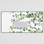 Eucalyptus Watercolor 4 Desk Mat Gallery Image 1