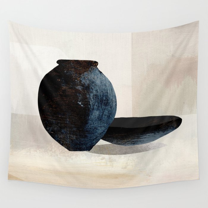 Vase and Plate Wall Tapestry Gallery Image 4