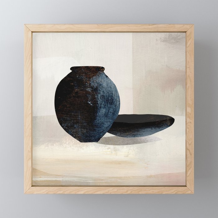 Vase and Plate Mini Art Print Gallery Image 1