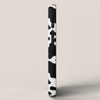 Abstract black and white cow print pattern iPhone Case Gallery Image 2