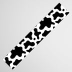 Abstract black and white cow print pattern Table Runner Gallery Image 3