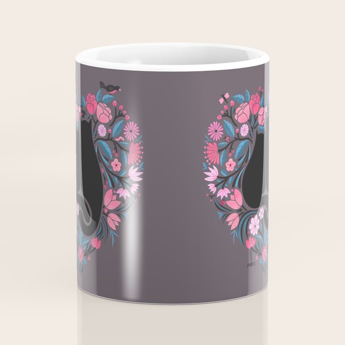 I Heart Cats and Flowers Coffee Mug Gallery Image 4