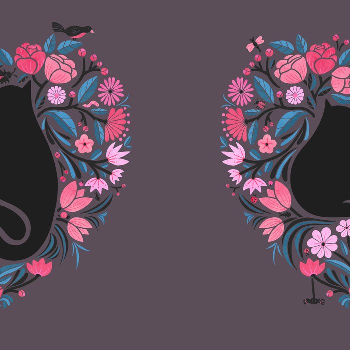 I Heart Cats and Flowers Coffee Mug Gallery Image 2