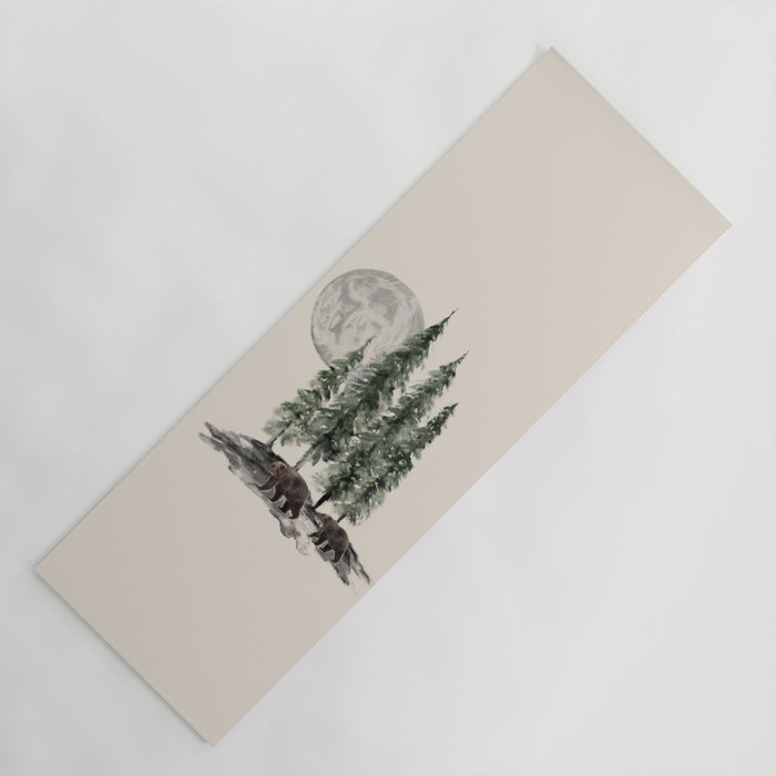 Full Moon Rising Yoga Mat Gallery Image 1
