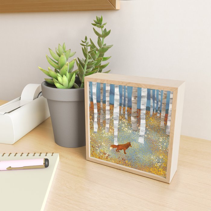 Autumn Fox Mini Art Print Gallery Image 2