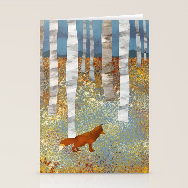 Autumn Fox Stationery Card Gallery Image 1