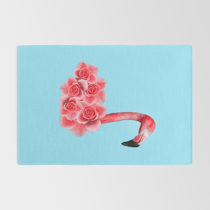 Flamingo Flowers: Pop Animals Rug Gallery Image 2