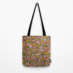 Rainbow Worms Print Tote Bag Gallery Image 2