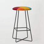 Modern Colorful Patchwork Abstract Art  Stool Gallery Image 1