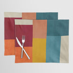 Modern Colorful Patchwork Abstract Art  Placemat Gallery Image 1