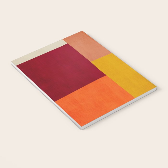Modern Colorful Patchwork Abstract Art  Notebook Gallery Image 3