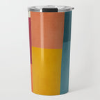 Modern Colorful Patchwork Abstract Art  Travel Mug Gallery Image 1