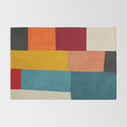 Modern Colorful Patchwork Abstract Art  Rug Gallery Image 2