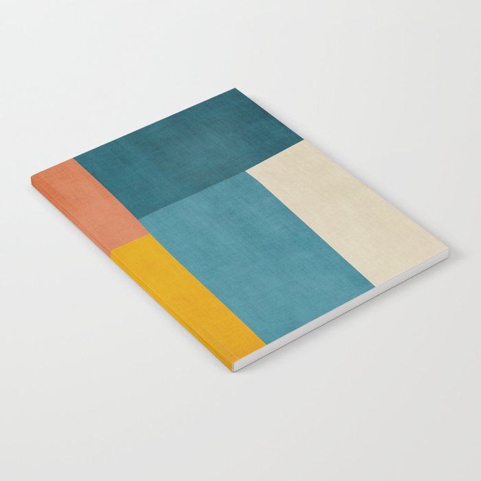 Modern Colorful Patchwork Abstract Art  Notebook Gallery Image 1