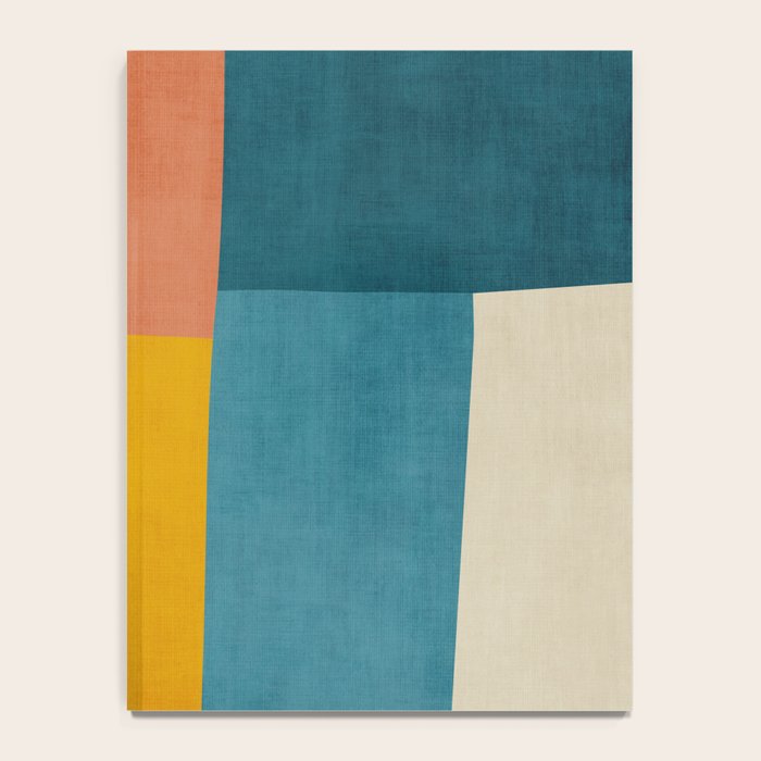 Modern Colorful Patchwork Abstract Art  Notebook Gallery Image 4