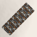All Hallows' Eve - Black Orange Halloween Yoga Mat Gallery Image 1
