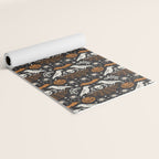 All Hallows' Eve - Black Orange Halloween Yoga Mat Gallery Image 2