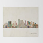 new orleans skyline Throw Blanket Gallery Image 2