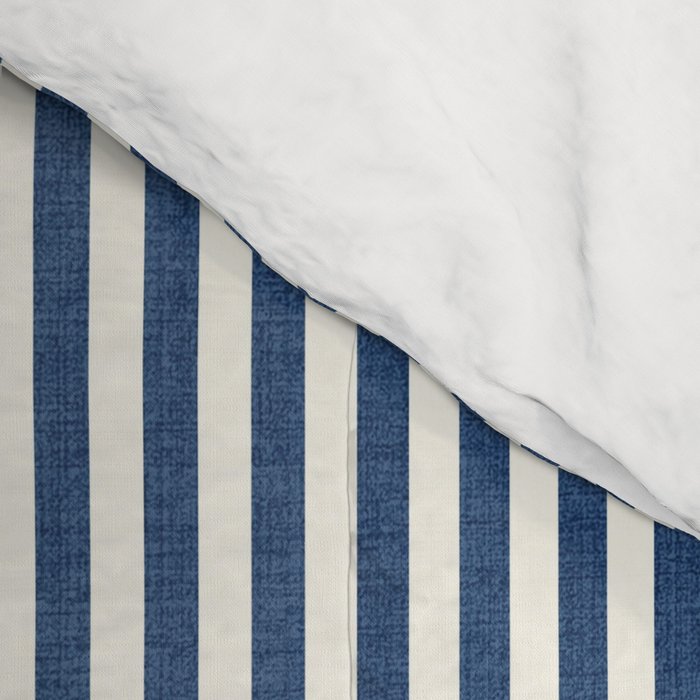 Pinstripe in Navy Blue Comforter Gallery Image 4