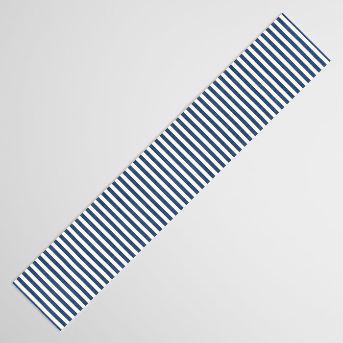 Pinstripe in Navy Blue Table Runner Gallery Image 3